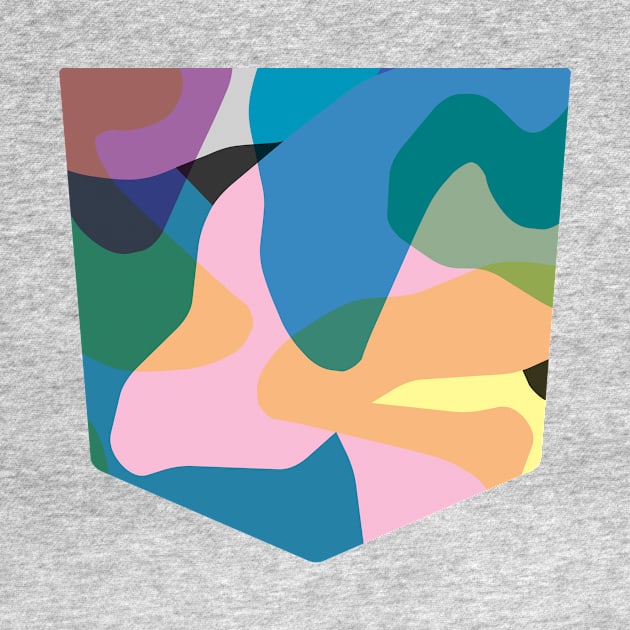 Pocket - ABSTRACT CAMOUFLAGE COLORS by ninoladesign